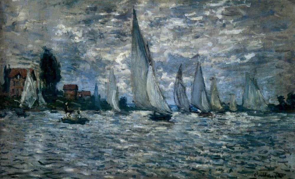 Claude Monet The Boats Regatta At Argenteuil